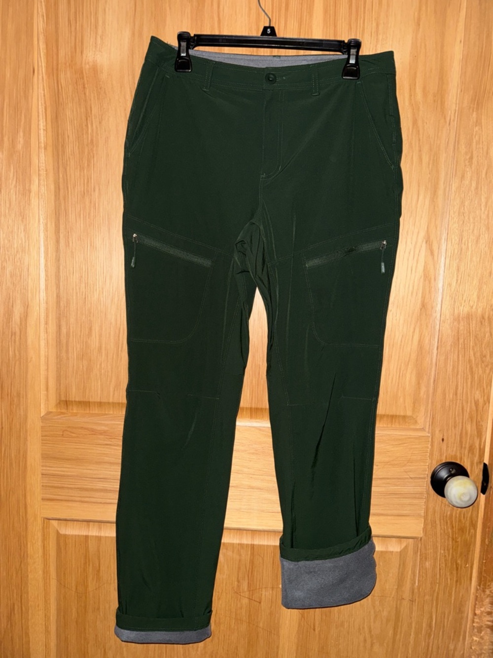 Eddie Bauer Dark Green Cargo Performance Pants